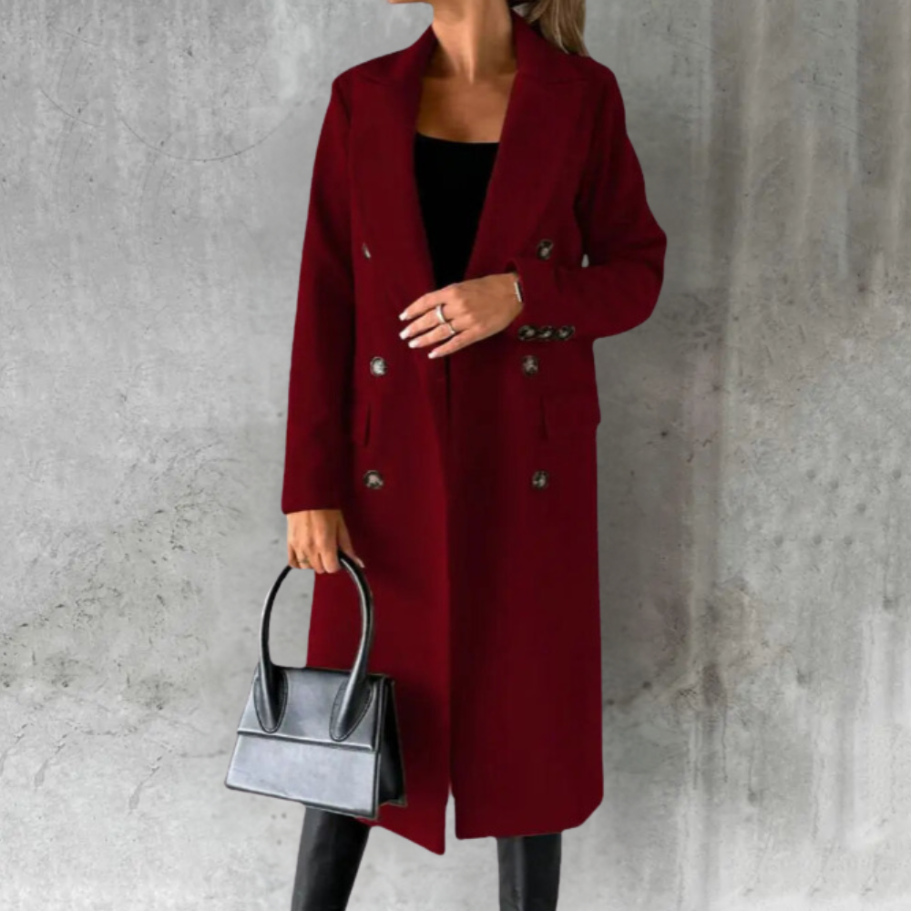 Genevieve™ - Timeless Double-Breasted Coat