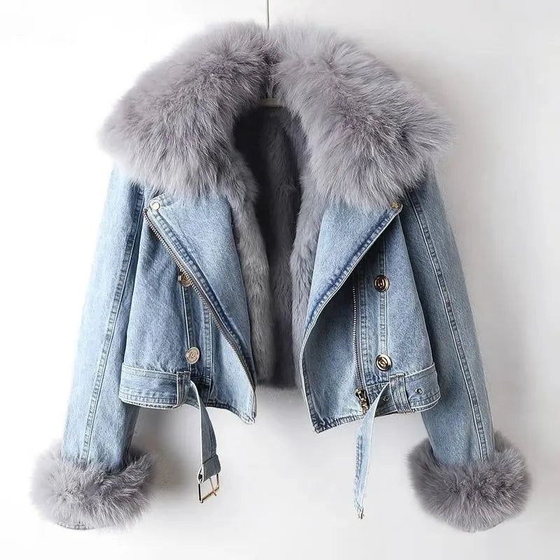 Orlissa | Fur Zipper Jacket