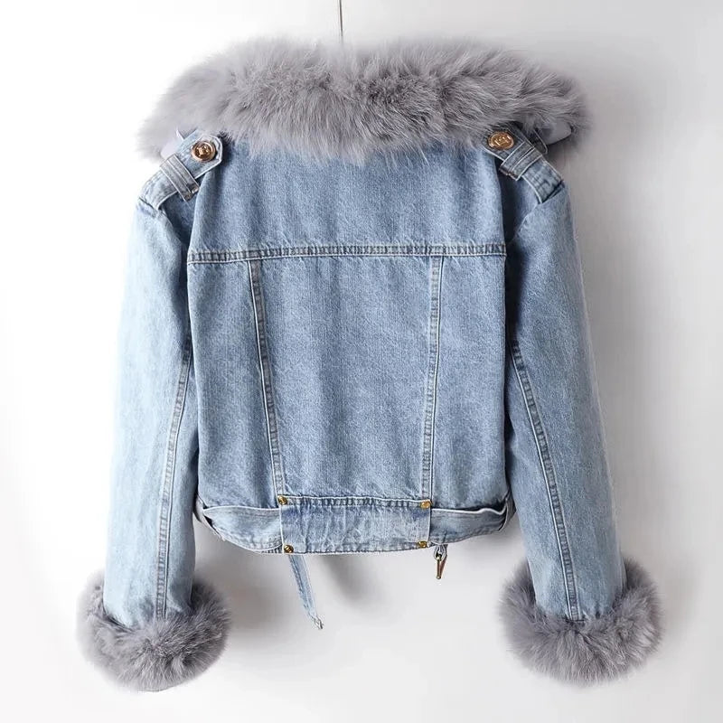 Orlissa | Fur Zipper Jacket